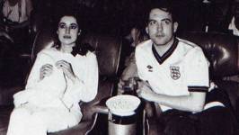 Mary e Robert durante os jogos da Copa do Mundo de 1986, no México
