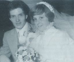 Ian e Deborah no dia do casamento