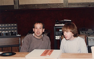 Don Dixon e Mitch durante as gravações de Reckoning