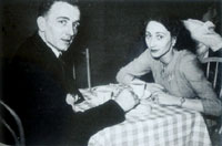 Bobby e Iris em um café de Dublin, em 1948 