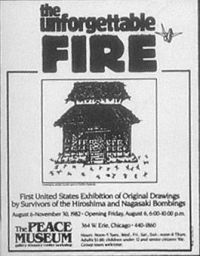 Cartaz da exposição The  Unforgettable Fire