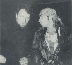 Bono e Little Steven durante a gravação para o clip da canção