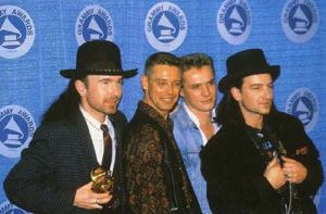 O U2 na festa do Grammy