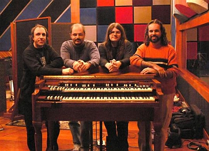 da esquerda para a direita: Fabio Golfetti, Claudio Souza, Gabriel Costa e Fernando Cardoso