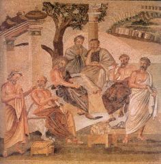 Mosaico representando a Academia de Platão
