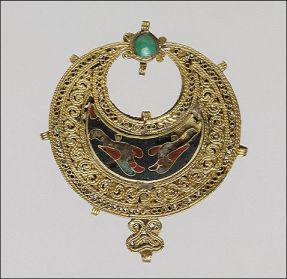 Joia bizantina, amostra do luxo  do Império Romano do Oriente