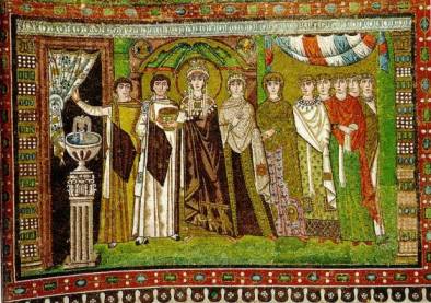 Mosaico representando a Imperatriz Teodora - Basílica de São Vitalle, Ravenna 